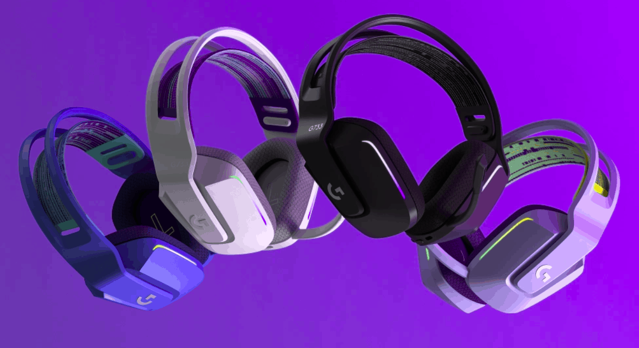 Les différents coloris du Logitech G733 Lightspeed