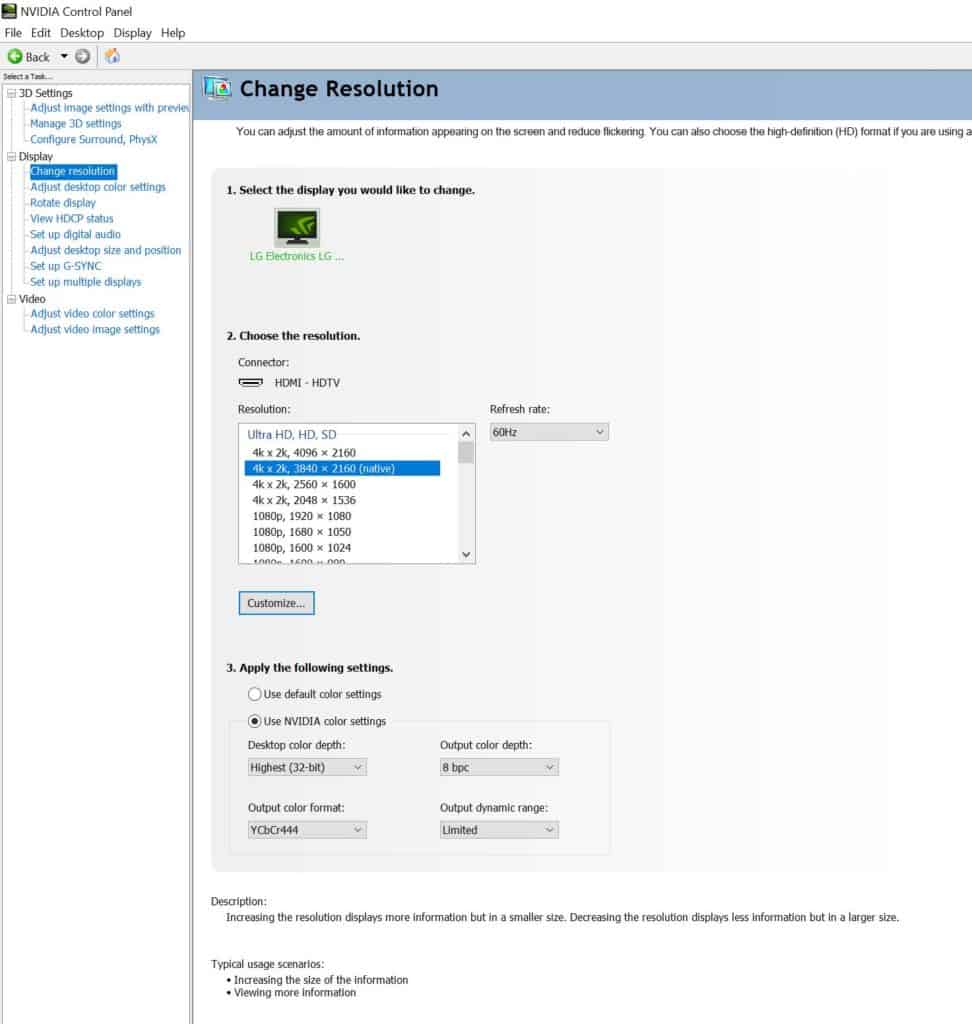 HDR sur Windows 10, les couleurs
