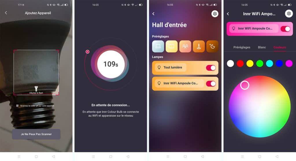 L'app des nouvelles ampoules connectées innr