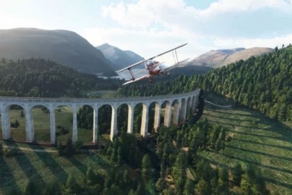 Une image du gameplay de Microsoft Flight Simulator