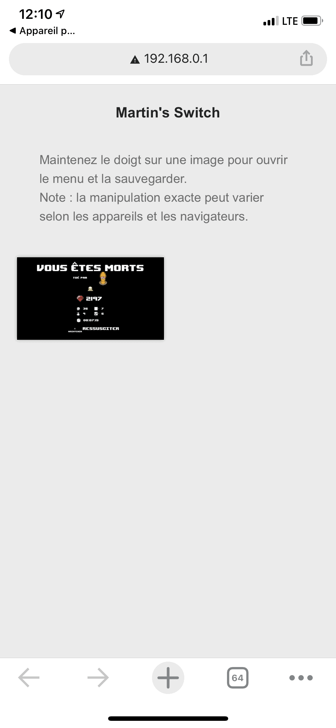 Transfert de captures d'écran Nintendo Switch