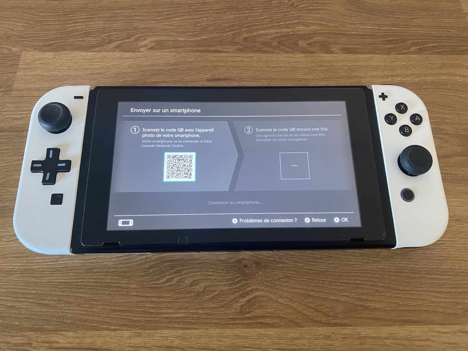 Transfert de captures d'écran Nintendo Switch