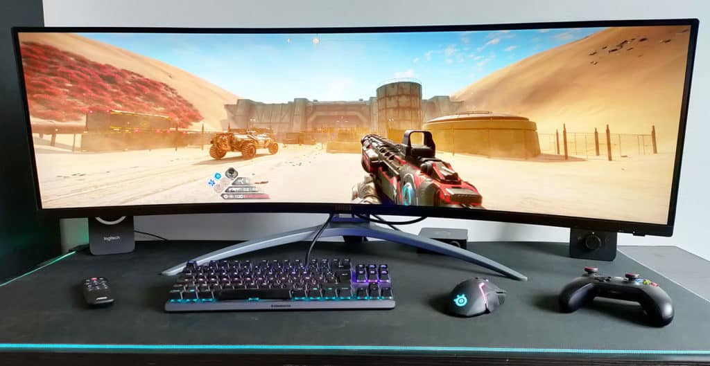 Un FPS tournant sur l'AOC AGON AG493UCX