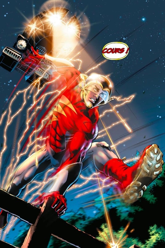 Flash est bien différent de la Terre 1 ici.