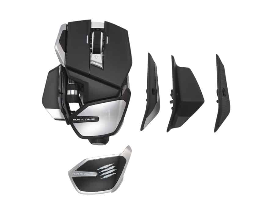 La Mad Catz RAT DWS et ses accessoires