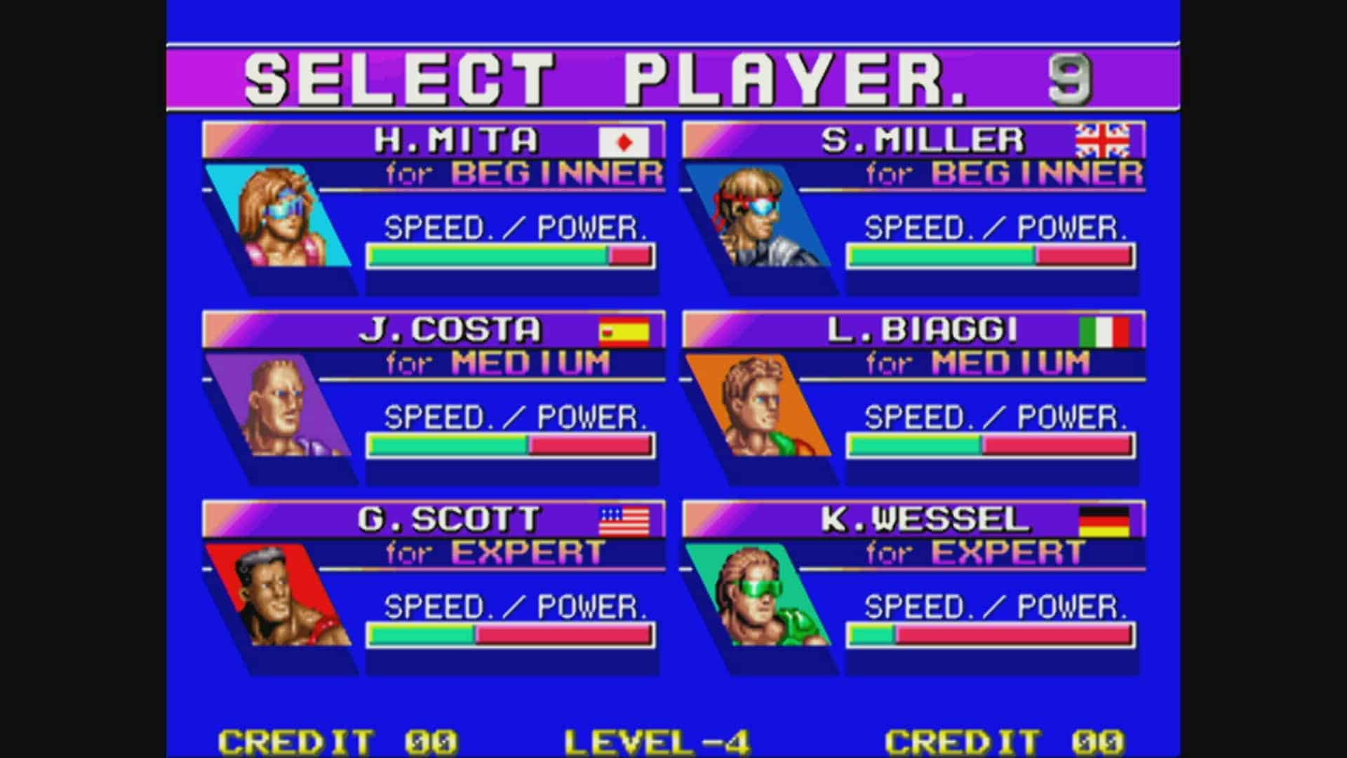 Windjammers characters