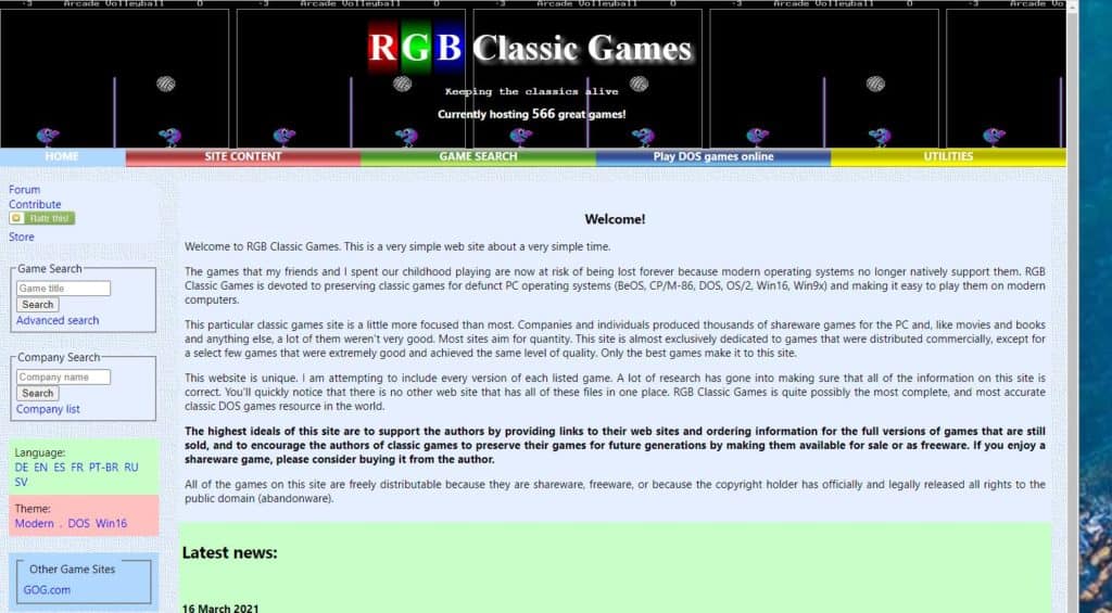 Le site commence à dater lui aussi.