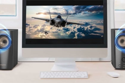 Le visuel officiel des enceintes Creative T60