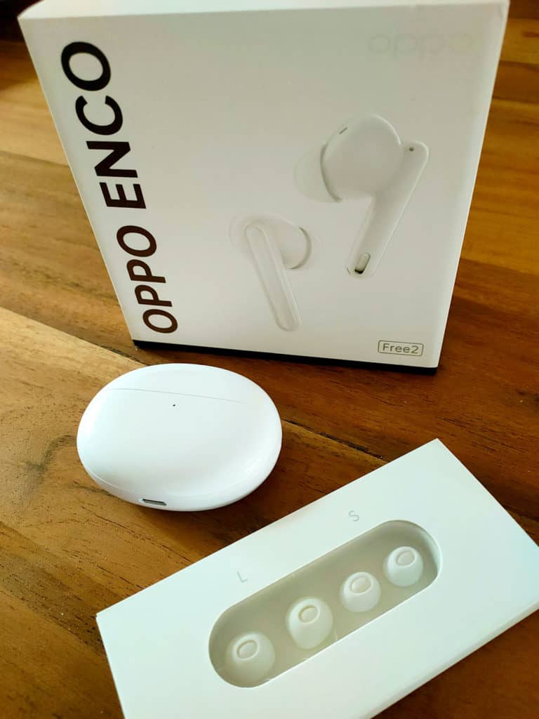 Le contenu de la boîte des Oppo Enco Free2