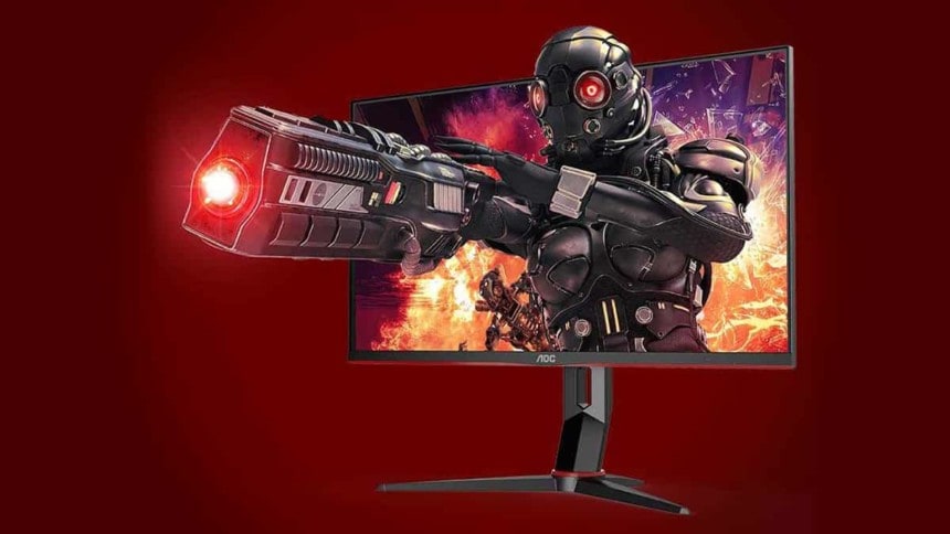 Le visuel officiel de l'AOC U28G2XU