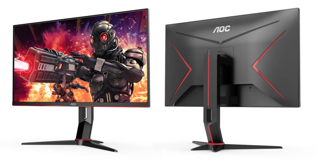 L'AOC U28G2XU de face et de dos