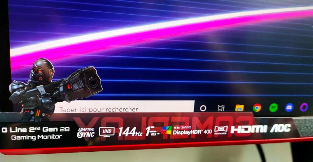 Les specs de l'AOC U28G2XU