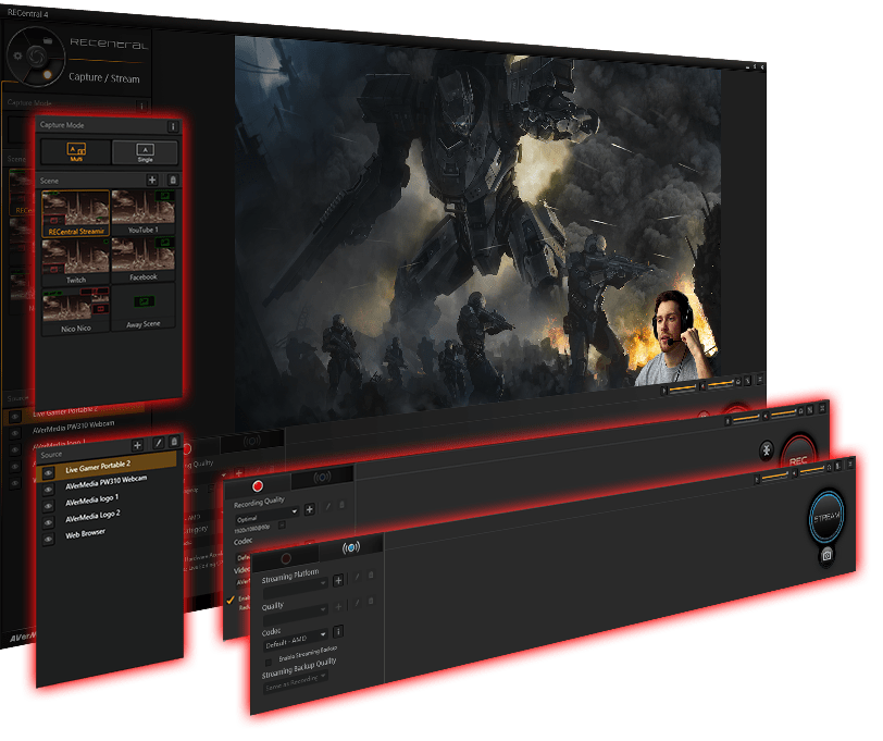 recentral le logiciel Avermedia