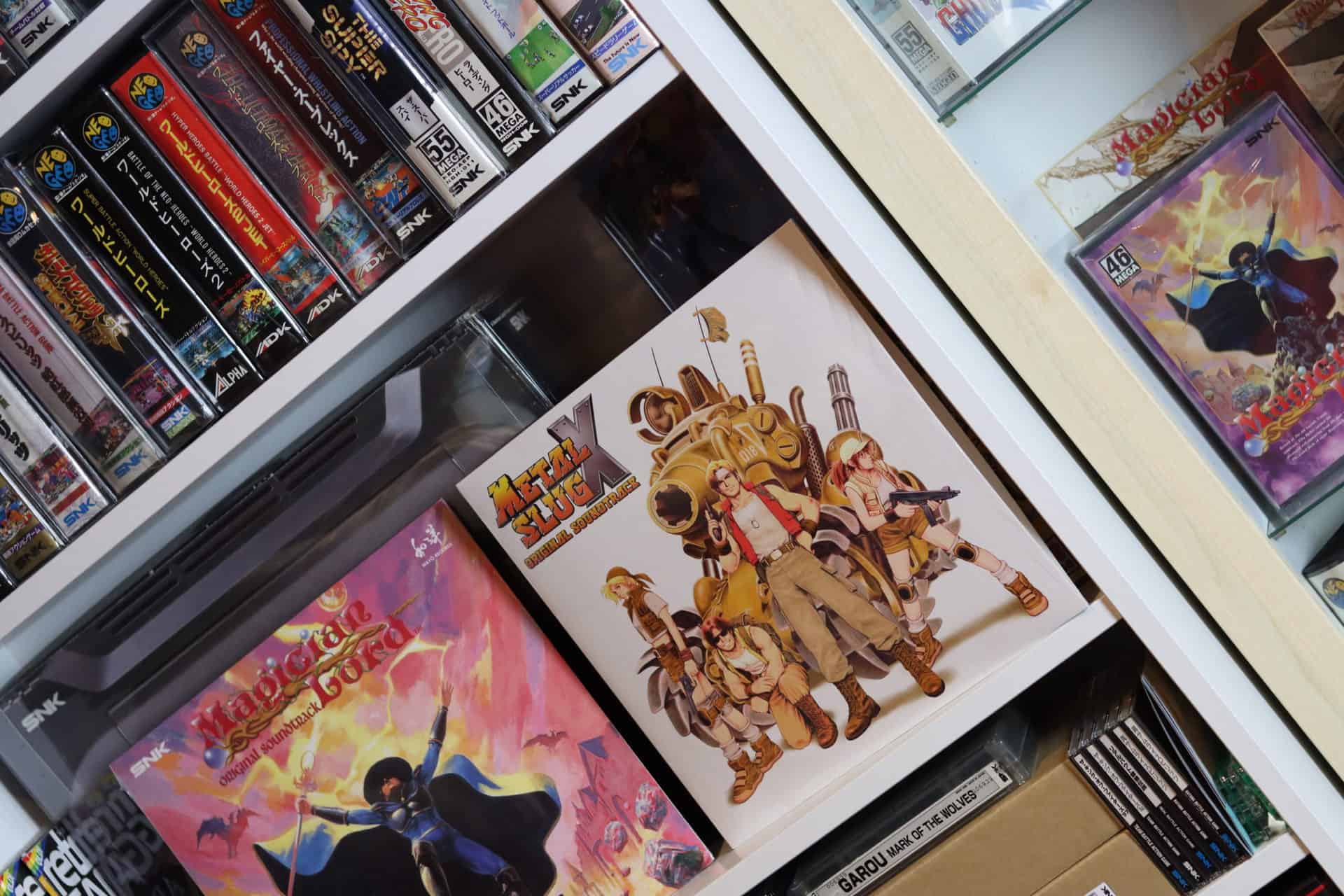 Metal Slug X Magician Lord vinyles et jeux neo geo