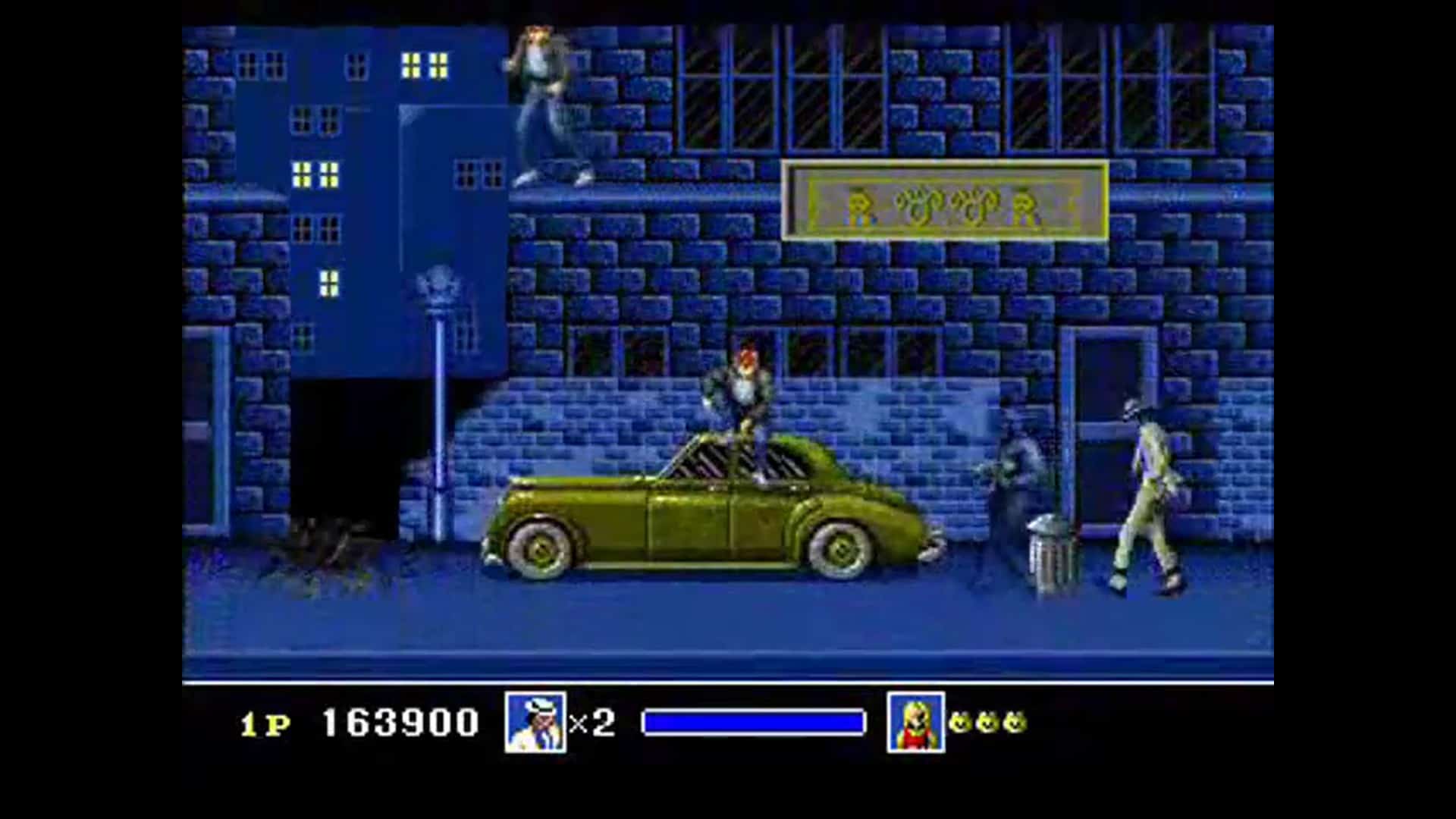 Screen moonwalker voiture jaune