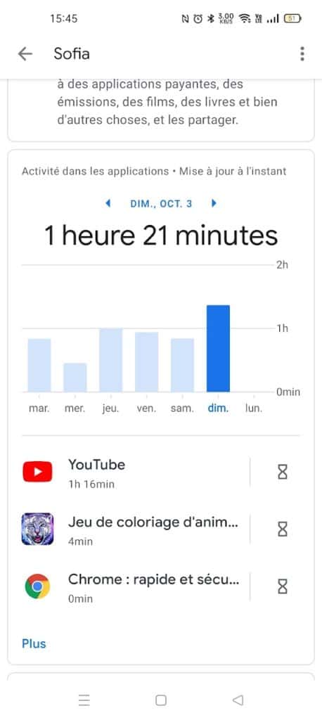 Ma fille utilise la tablette et je limite son usage avec Family Link