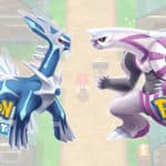 Le visuel officiel de Pokémon Diamant Étincelant et Pokémon Perle Scintillante