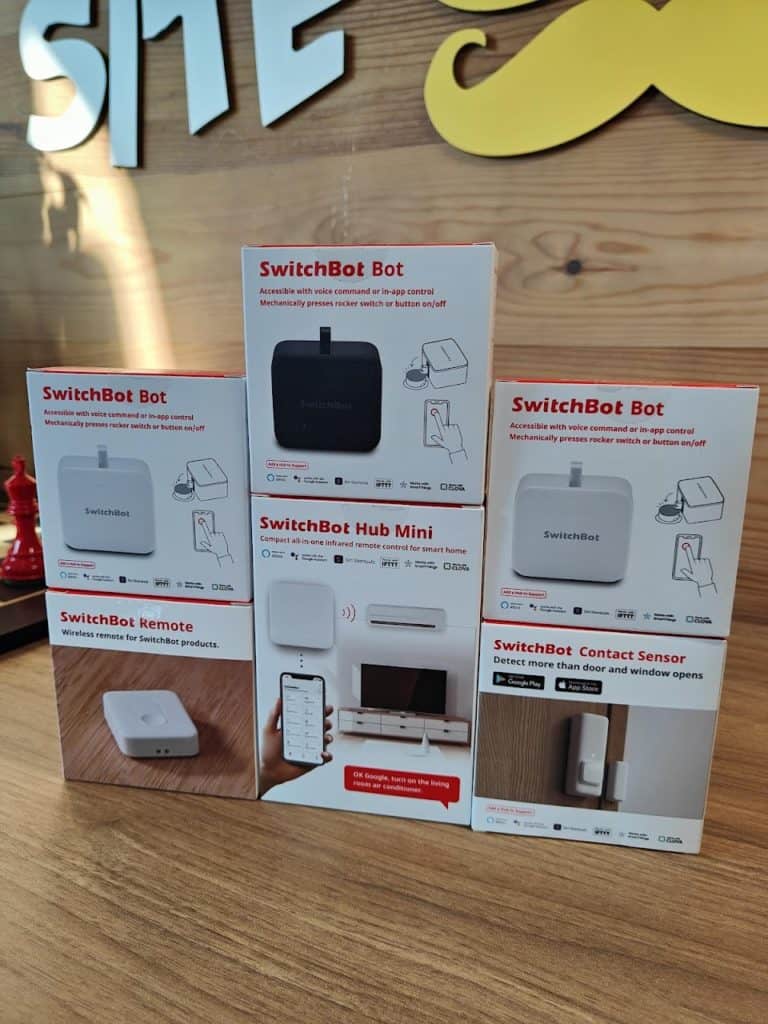 SwitchBot - voici tous les éléments que j'ai acheté 