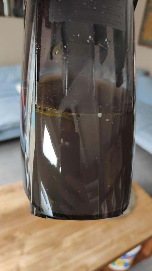 EASINE W100 - Après utilisation, vous pouvez admirer l'eau dégueulasse alors que ma maison semblait propre