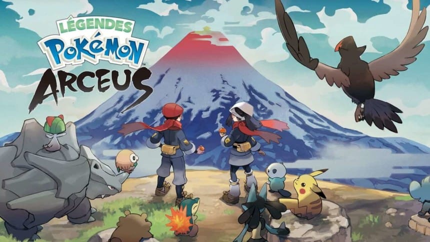Le visuel officiel de Légendes Pokémon Arceus