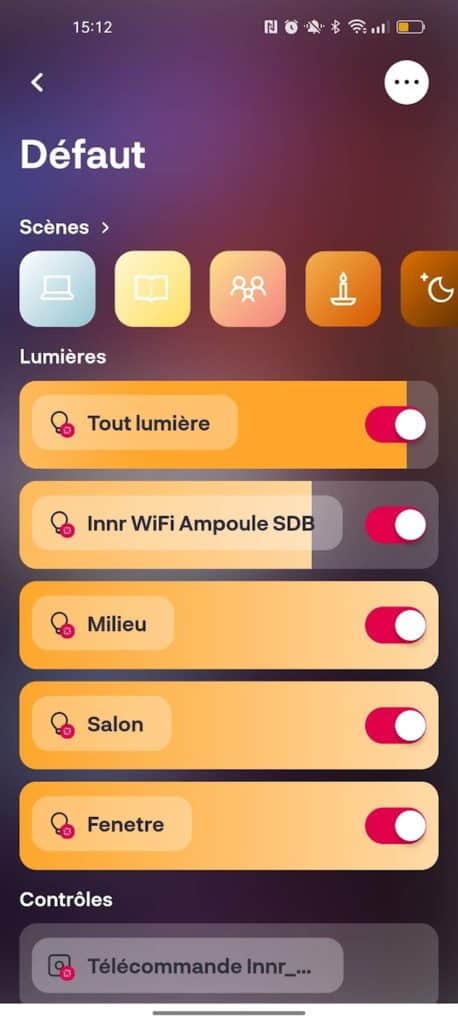 Innr - voici l'application maison pour piloter vos lampes