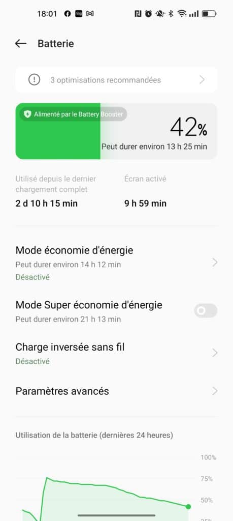 Oppo Find X5 - l'autonomie devient très confortable avec 5000 mAh