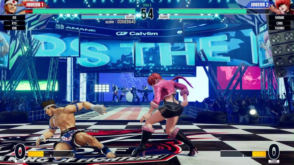 Joe contre la sexy Shermie dans King of Fighters XV