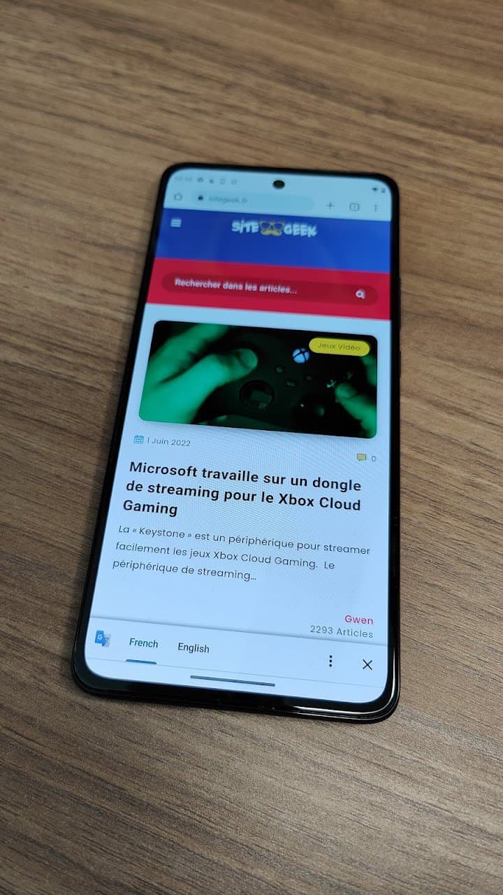 Motorola Edge 30 - le rendu de l'écran est vraiment bon