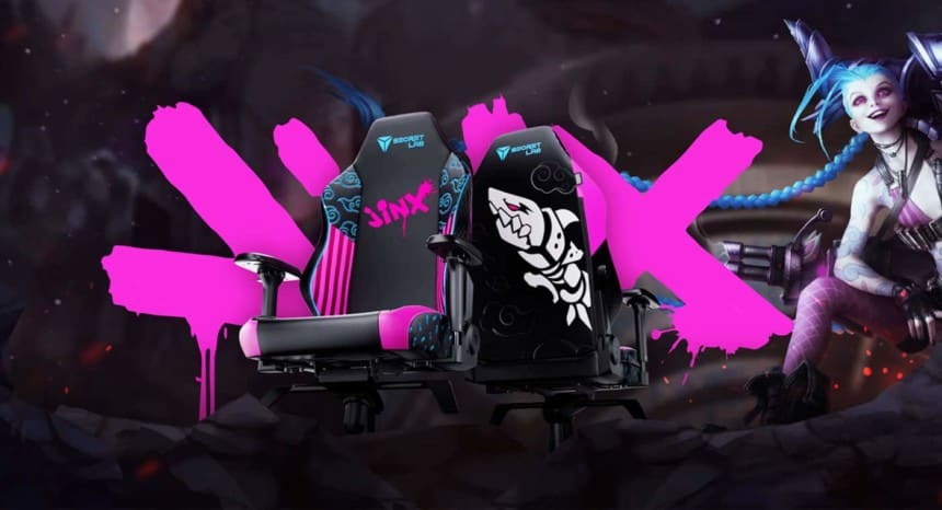 Le visuel officiel de la SecretLab TITAN Evo série 2022 Jinx