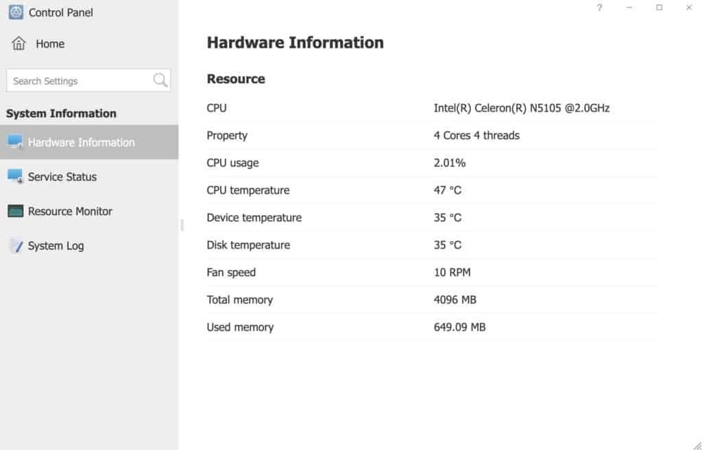 Les specs du TerraMaster F2-423