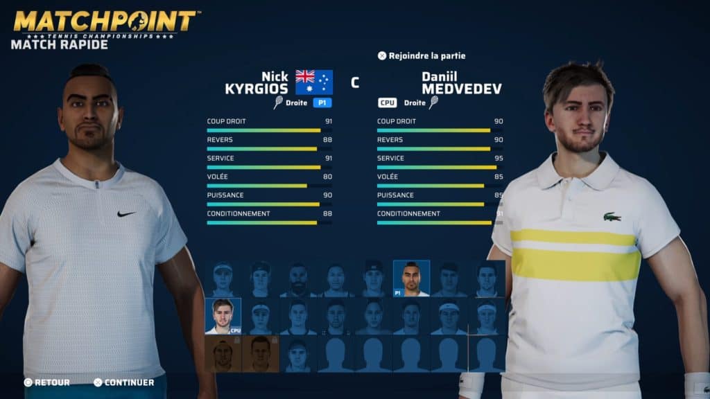 matchpoint joueurs disponibles