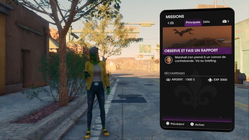 Saints Row mission sur smartphone