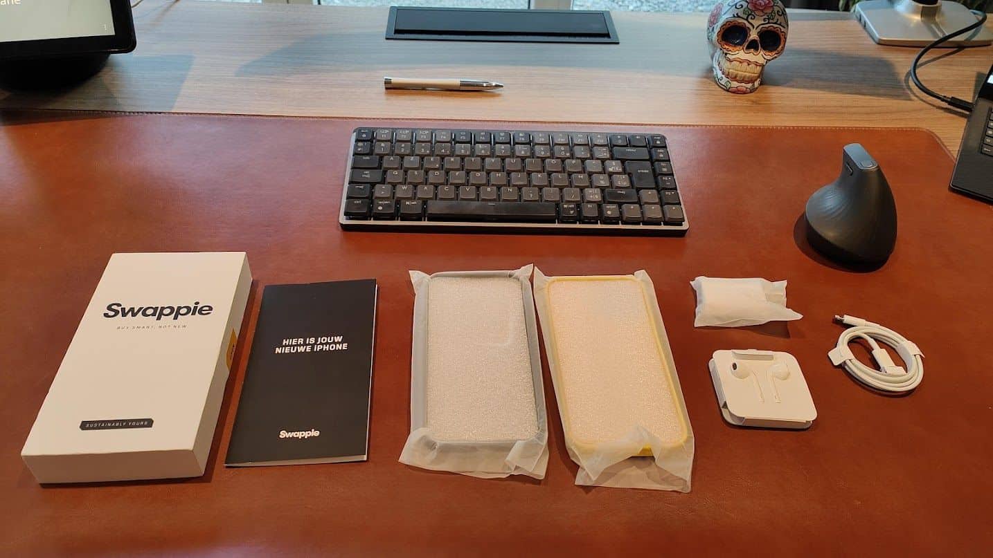 iPhone reconditionné Swappie : voici l'ensemble de mon colis