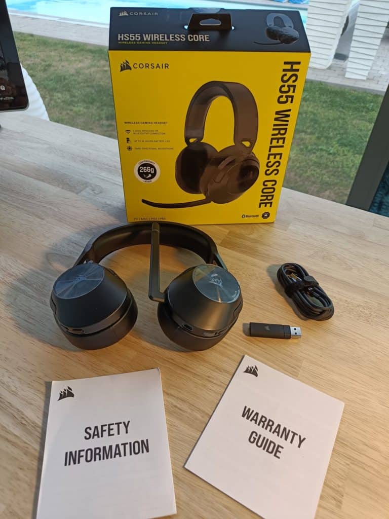 Corsair HS55 Wireless contenu