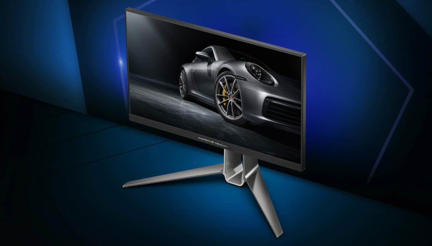 Le visuel officiel du Porsche Design AOC AGON PRO PD27S
