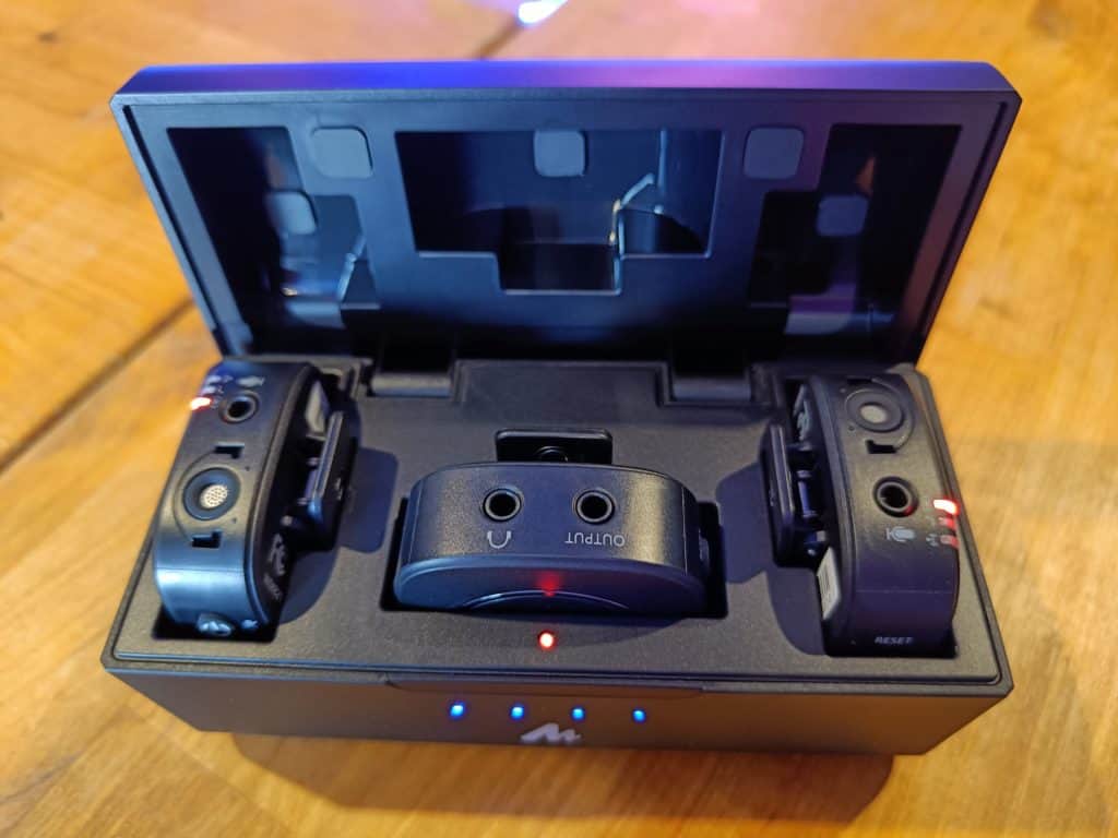 maono dual wireless boitier charge