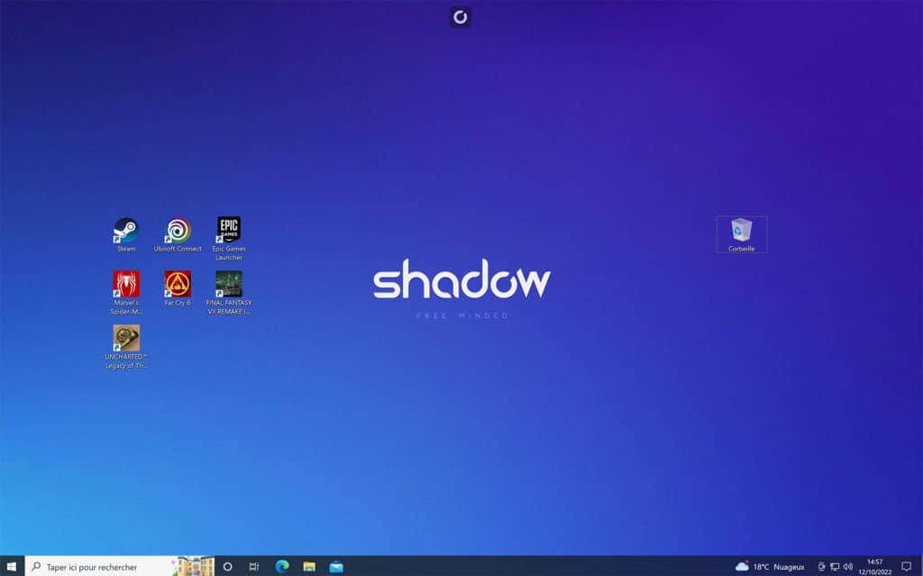 Le bureau de l'Option Power de Shadow