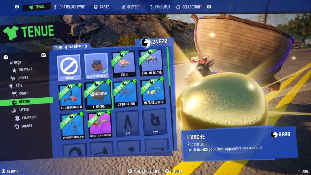 magasin et customisation de la chèvre