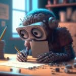 Un robot qui écrit un texte