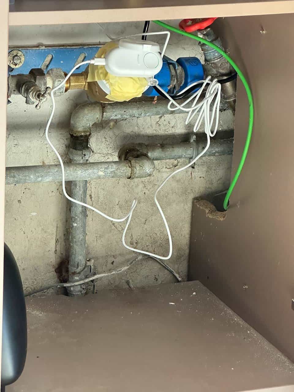 Bidouillage nécessaire sur le compteur d'eau car j'ai un modèle trop récent