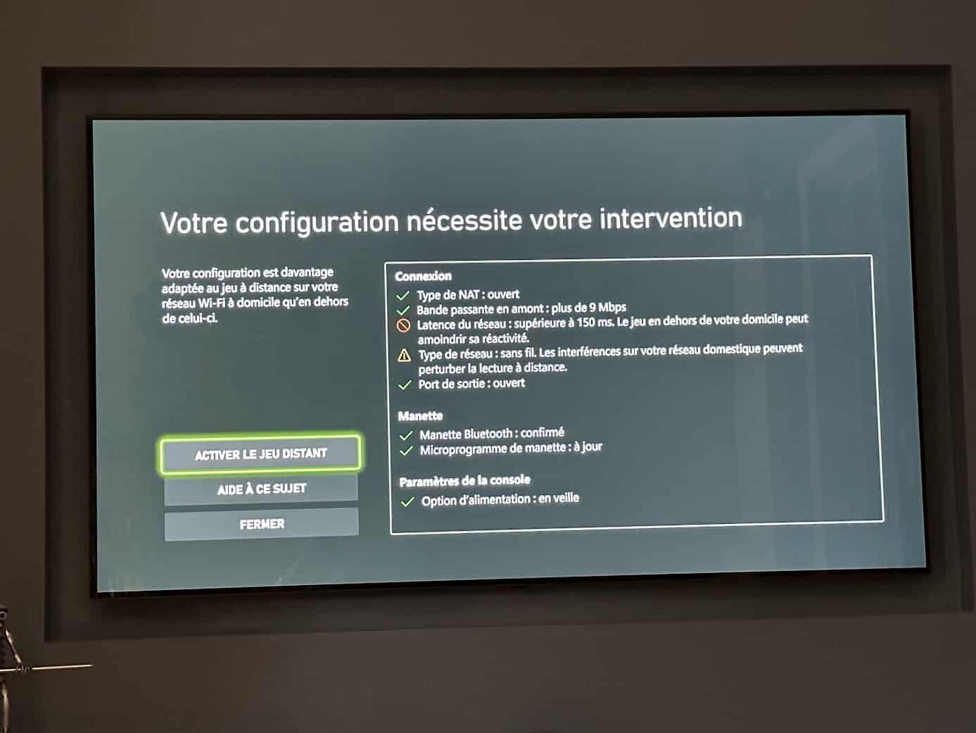 Après la mise en place du dispositif : NAT ouvert