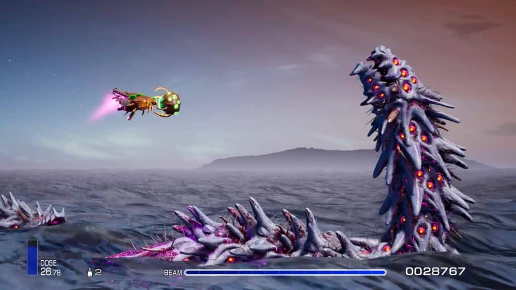 R-Type Final 3 Evolved boss dragon de mer du stage 1