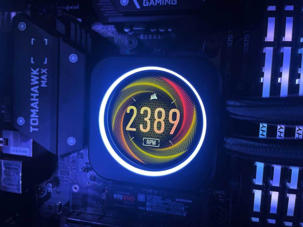 Gros plan sur le Corsair iCUE Elite LCD Upgrade Kit