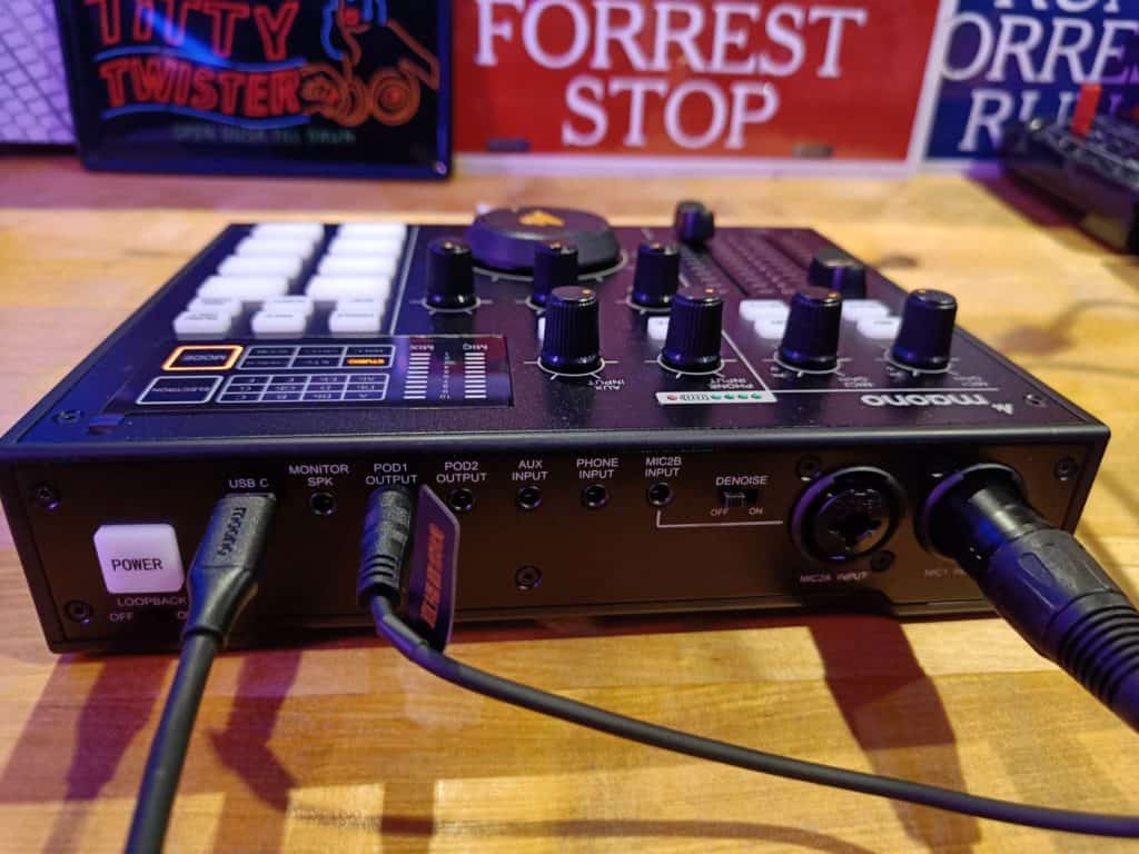 Maonocaster AM100 connectiques