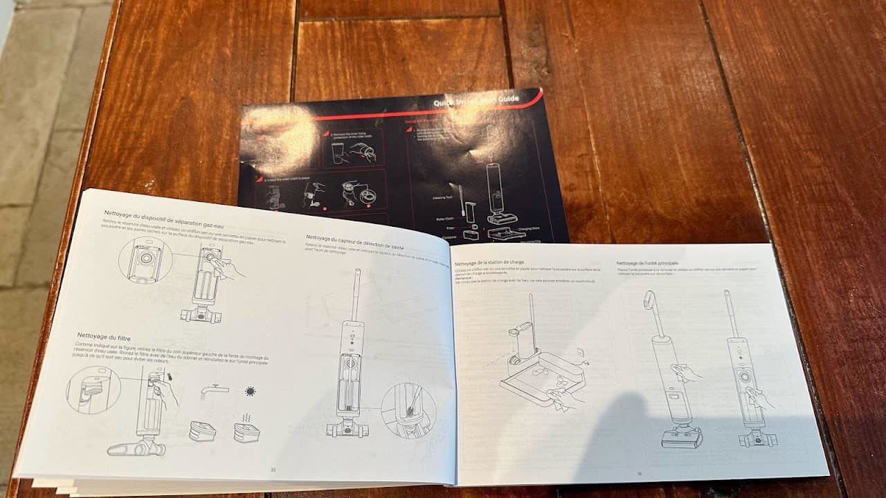 OSOTEK H200 : le guide de démarrage rapide est en anglais, mais le manuel est bien en français