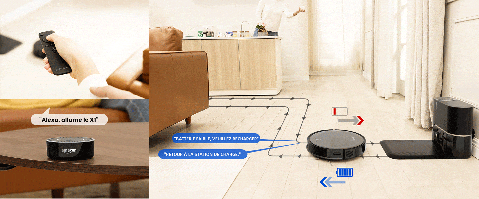 Compatible Alexa et s'exprime en français