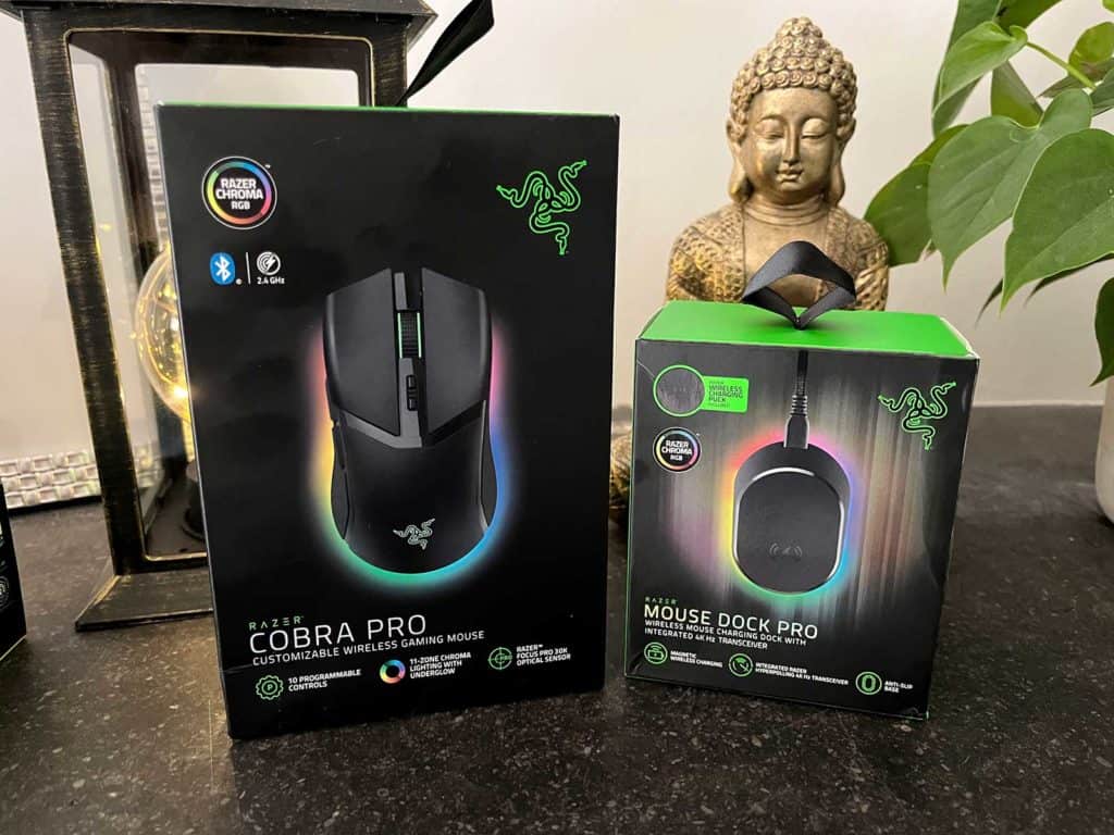Le packaging de la Razer Cobra Pro