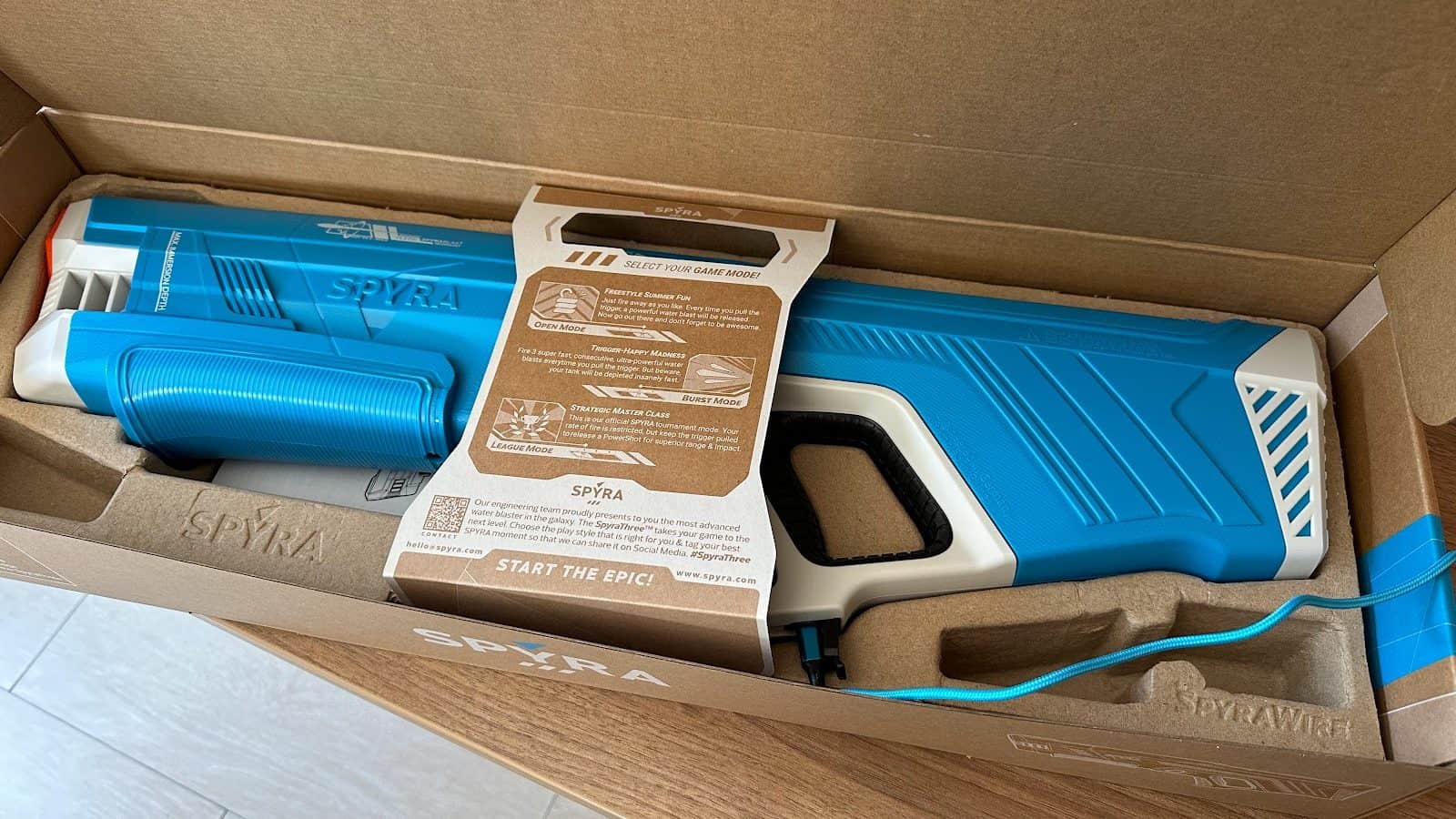 SpyraThree : l'ensemble est bien emballé