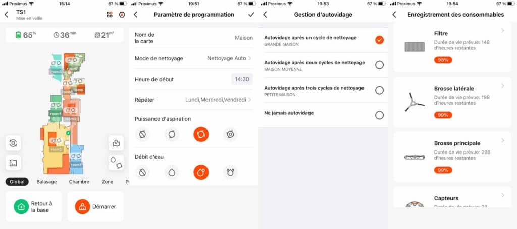 L'application de l'Ultenic TS1