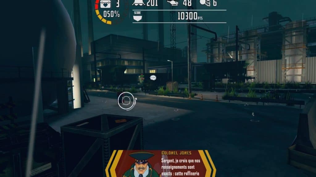 operation wolf first mission scène de combat avec viseur et civil